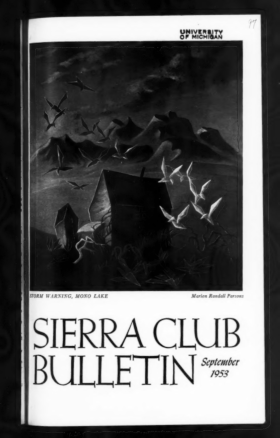 Sierra Club Bulletin 1953 Vol 38 No 7 September cover
